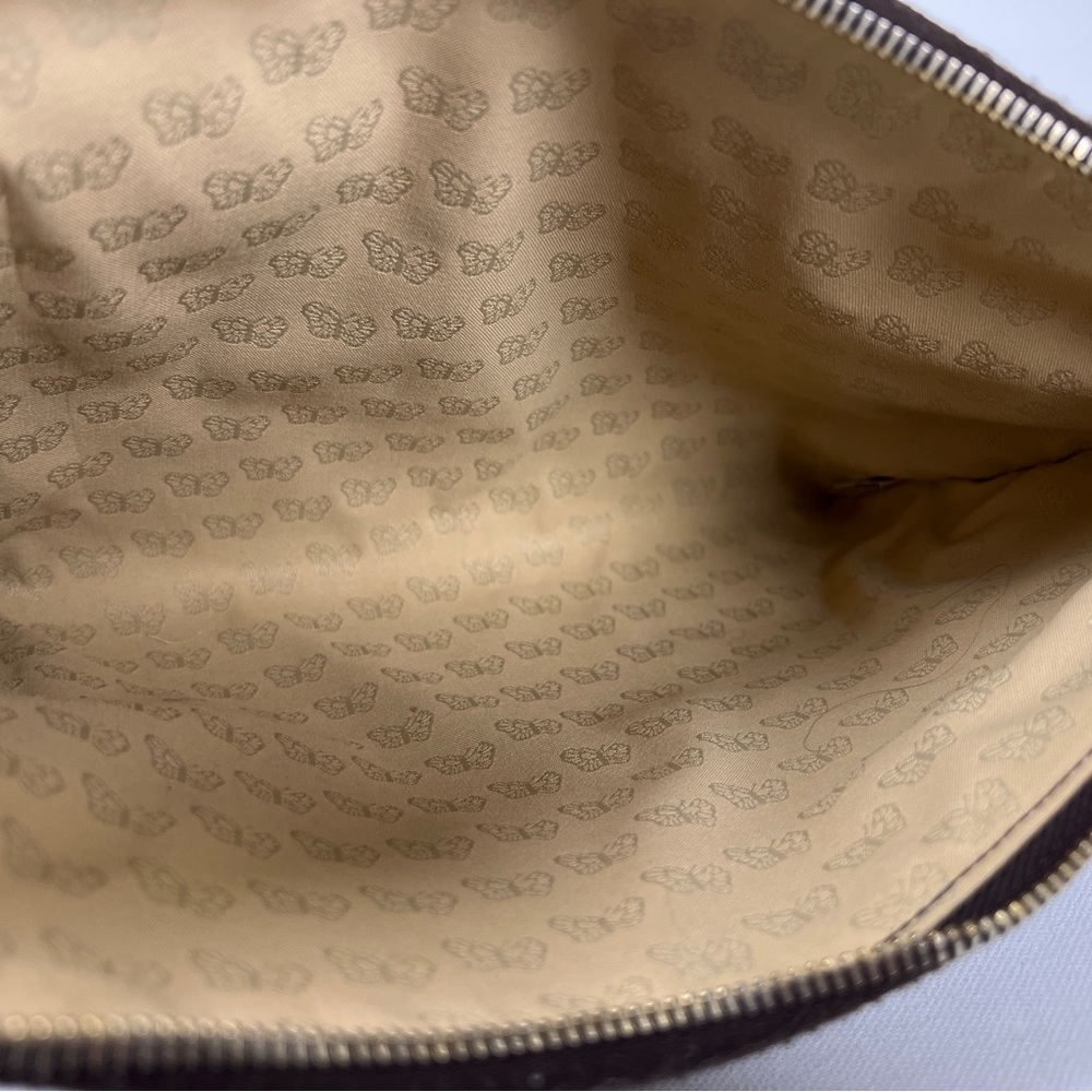 Authentic Bottega Veneta Pebbled Brown Leather Zip Pouch, Clutch - Picture 12 of 14